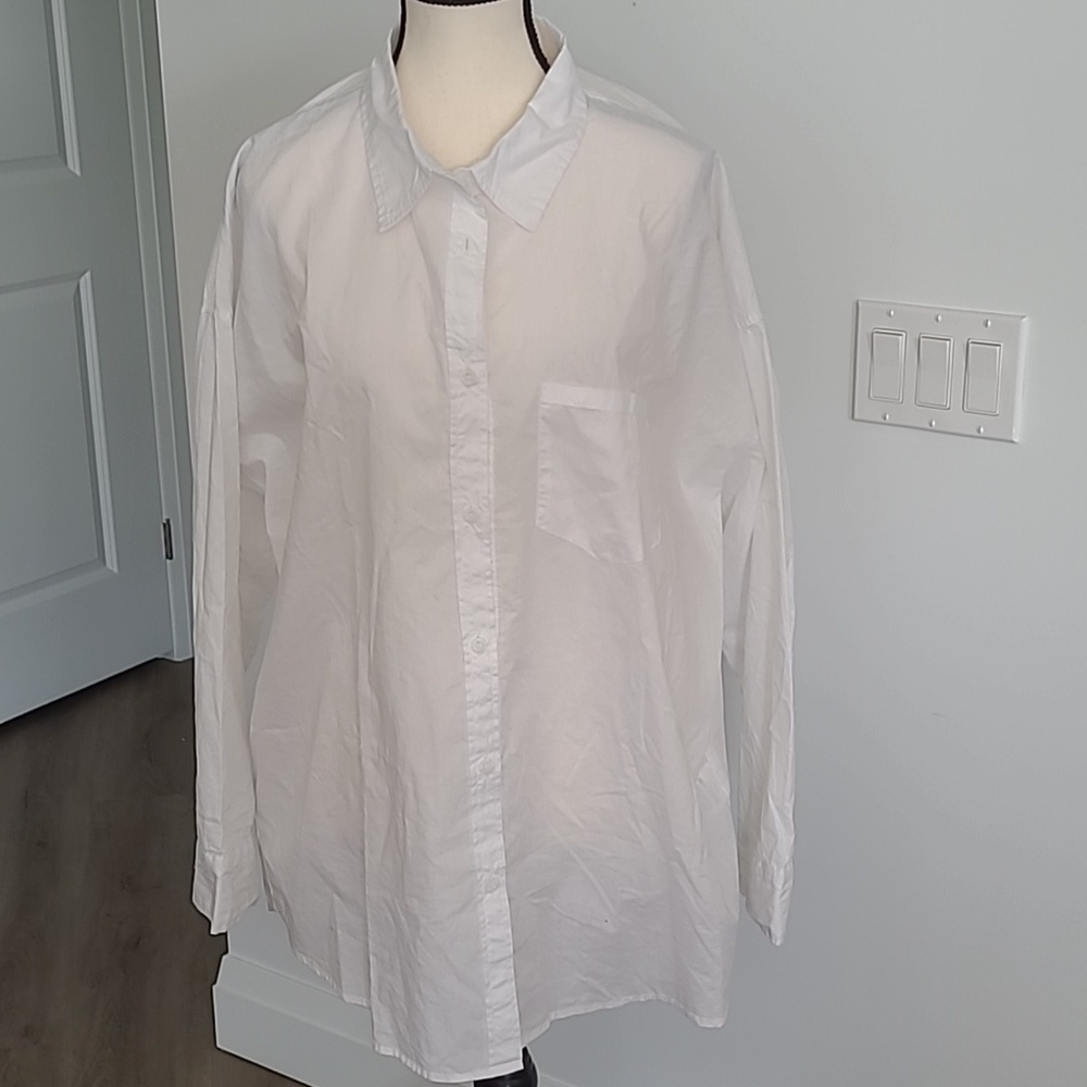 Cotton On Size M White Dress Shirt